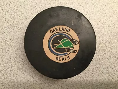 NHL 1968-74 Oakland Seals (Art Ross-Converse) Official Game Puck • $225