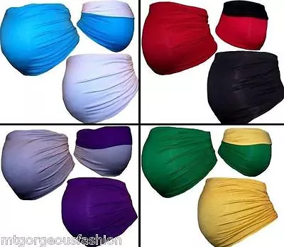 £4.49 • Buy Pregnant Maternity Pregnancy Belly Bump Band UK Size Belt 10 12 14 Colours