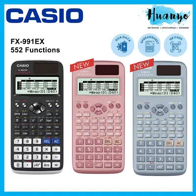 Casio FX991EX Classwiz Scientific Calculator ( Black/Pink/Blue Solar Power) • $89.18