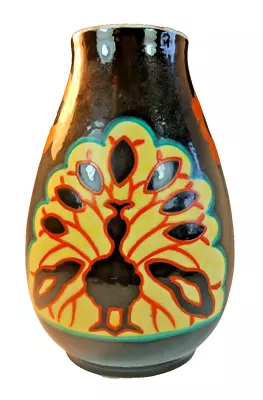 Vintage Kinkozan Japanese Art Deco Vase In Excellent Condition • $29.95