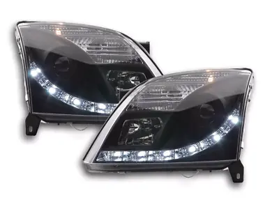 FK Set LED Lightbar Halo Headlights DRL Opel Vauxhall Vectra C 02-05 Black LHD • $464.86