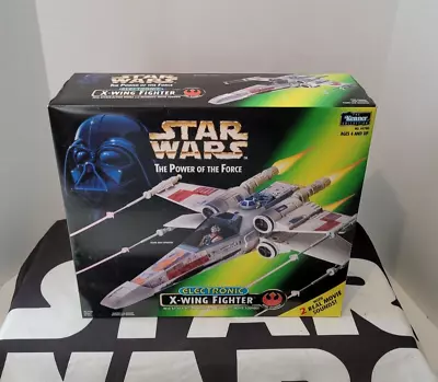 X-Wing Fighter Electronic 1997 STAR WARS Power Of The Force POTF MIB GREEN BOX • $148.97