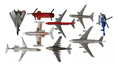 £7.20 • Buy 10 Diecast Aircraft Planes Boeing Helicopter Matchbox Majorette Schabak