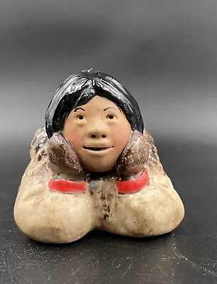 Vintage Alaska Figurine Emma Inuit Figurine By C. Alan Johnson 1972 T44 Signed • $45.99