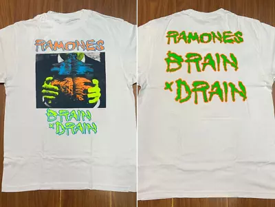 Ramones Brain Drain Tour 1989 T-Shirt Ramones T-Shirt 1989 Brain Drain Album • $9.99