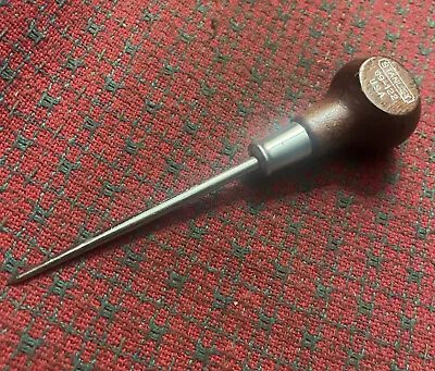 Vintage STANLEY 69-122 SCRATCH AWL WOOD HANDLE MADE IN USA • $11.99