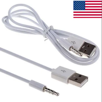3.5mm AUX Audio Plug Jack To USB 2.0 Male Charge Cable-Adapter Cord For IPod MP3 • $2.35