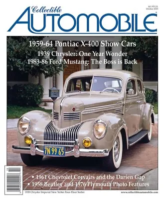 $34.95 • Buy Collectible Automobile Magazine October 2023 1959-64 Pontiac X-400 Show Cars