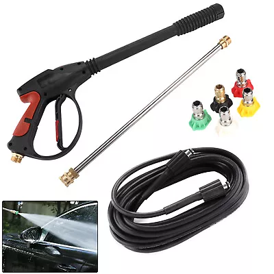 £31.99 • Buy High Pressure Washer Spray Gun 276 Bar Jet Lance Trigger Wash Water+ 8M Hose Kit