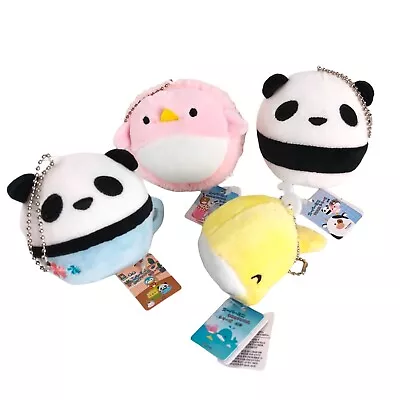 Super Mini: Panda Cup Chick Macaroon Panda Whale Plush 3  Keychains Takashoji • $19.95