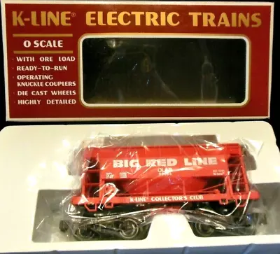 K-Line K-90006 O27/O Scale CLASSIC Ore Car  OL&B BIG RED LINE  • $31.99