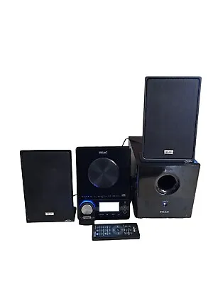 TEAC MC-DX90i Micro Hi-Fi System Stereo Subwoofer Speakers With Remote Tested!  • $59.99