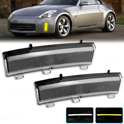 Pair For 2006-2009 Nissan 350z LCI LED Turn Signal Lights Side Marker Lamps+DRL • $42.39