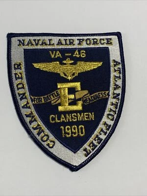 $12 • Buy Naval Air Force VA-46 Commander Atlantic Fleet “E” For Battle Readiness Patch