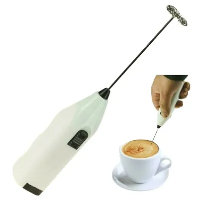 £6.49 • Buy Milk Coffe Frother Mixer Whisk Electric Egg Beater Coffee Stirrer Foamer Kitchen