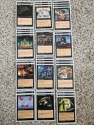 VINTAGE MTG 5th Edition Deck Black ⭐NM/Mint 32 Card⭐ Terror Ashes To Ashes Magic • $13.63