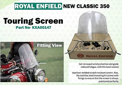 Touring Screen With Fittings  Royal Enfield New Classic 350 Reborn  • $113.58