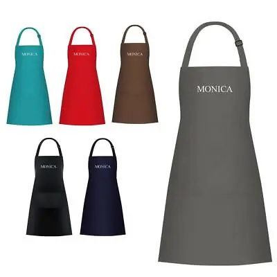 £9.19 • Buy Personalised Embroidered Custom Cooking Catering Work Apron Tabard 100% Cotton