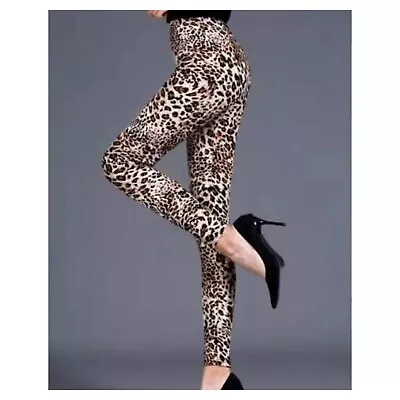 Women Ladies Printed Leggings Full Length Stretchy Trouser Casual Pants Jeggings • £10.99