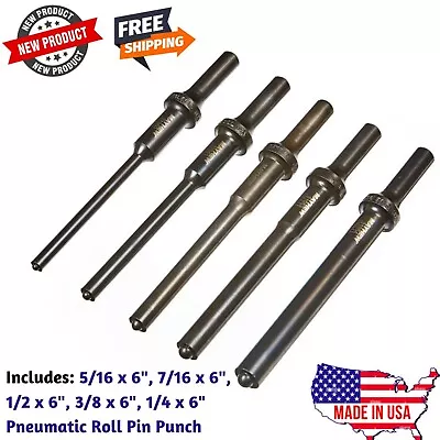 Steel Roll Pin Punch Set SAE For Air Gun Pin Driving Removal Mechanic Car Tool • $131.56