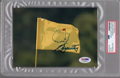 £493.45 • Buy SEVE BALLESTEROS HAND SIGNED 5x7 COLOR PHOTO     MASTERS FLAG        PSA SLABBED