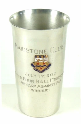$50 • Buy Maidstone Club Silver Golf Trophy Cup 1937 For Mixed Foursome