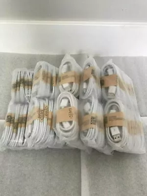 Wholesale Bulk 100 Lot White Micro USB Charger Cable Cords For Samsung LG HTC S7 • $39.98