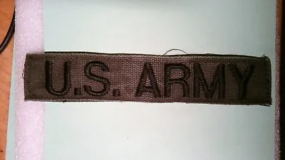 Military Patch Sew On Name Tape Tag Od Green Bdu Uniform Us Army Combat Used • $2.29