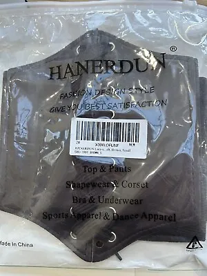 HANERDUN Brown Lace-up Waspie Corset Belt Size Small • £4.99