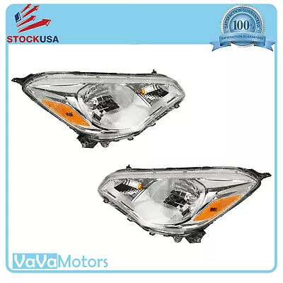 Fits 2017 2018 2019 2020 Mitsubishi Mirage G4 Headlight Assembly Left Right Pair • $208