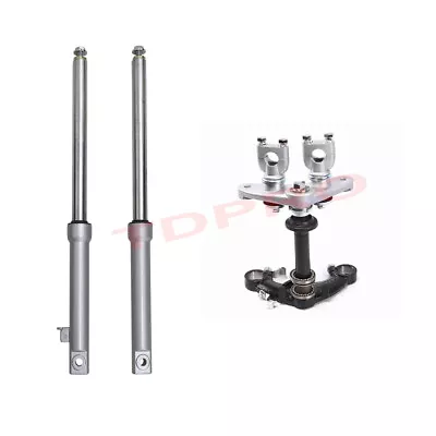 Complete Front Forks Shock Triple Tree Clamp For Honda CRF50 XR50 JR50 Dirt Bike • $115.44