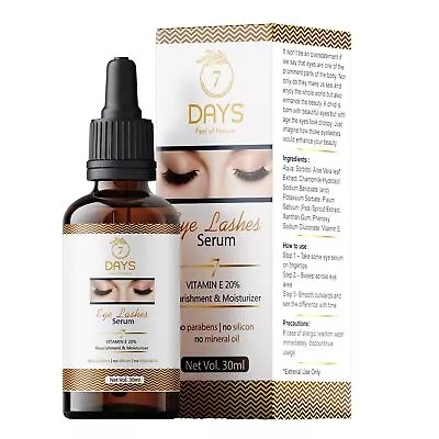 7 Days Organic GrowBrow - EyeLash Lashes & Eye Brows Hair Growth & Volume Serum • $26.69