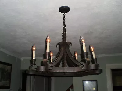 Antique Chandelier Wrought Iron Local Pick-up In Lake Grove NY • $19.99