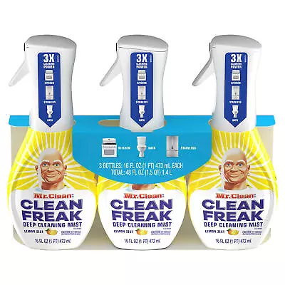 Mr. Clean Clean Freak Deep Cleaning Mist Multi-Surface Spray Febreze 16oz 3ct • $18.54