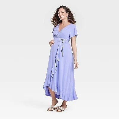 Flutter Short Sleeve Knit Maternity Dress - Isabel Maternity By Ingrid & Isabel • $10.99