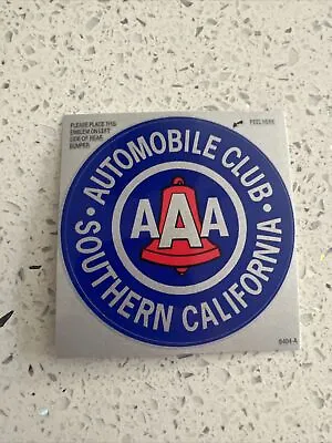 One Vintage 2001 AAA Automobile Club Sticker - Southern California - 2.5  X 2.5  • $9.50