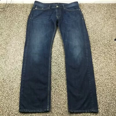 Diesel Jeans Viker Straight Leg Button Fly Blue 100% Cotton Mens 36x32 Ormlo • $49.99