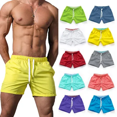 Mens Gym Shorts Sports Jogger Fitness Beach Running Training Summer Hot Pants • £7.91