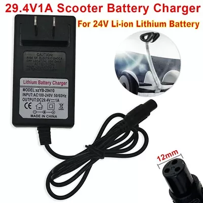 24V Battery Fast Electric Scooter Charger For RAZOR E100 E500 S MX350 E300 E200 • $10.79