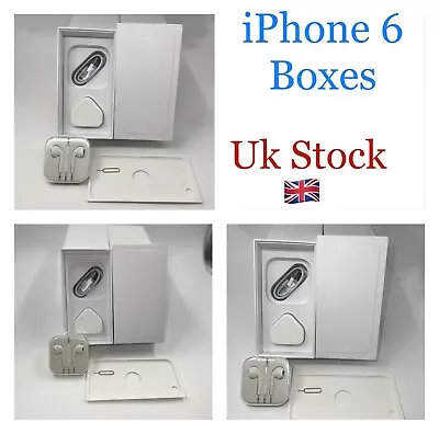 Apple White IPhone 6 6 Plus BOX Only With Accessories Plug Cable Headphones • £9.99