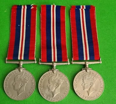 £19.99 • Buy 3 100% Original Full Size WW2 War Medals 1939 - 1945 