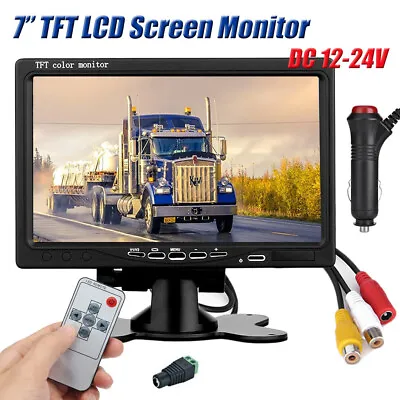 Car Rear View System Monitor 7  TFT LCD For Truck RV VAN Backup Reverse Camera • $29.99