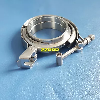 $26.99 • Buy Quick Release 3 Inch V-band Clamp Male Female Flange Kit 304 Stainless Exhaust 
