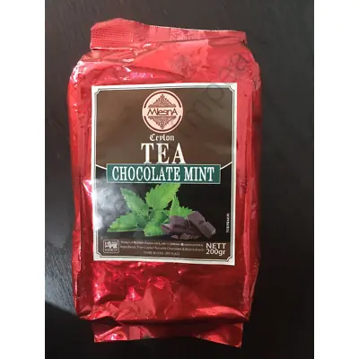 CHOCOLATE MINT Tea Mlesna Flavored- Natural Extracts 100g-500g (3.5 Oz-17.63 Oz) • $10.99