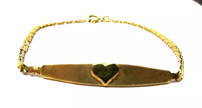 Women's Gold Tone 7  Heart  I Love You  Bracelet - (#1837) • $5.99