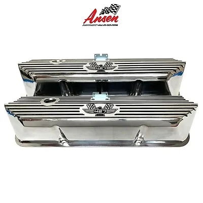 Ford FE 427 American Eagle Valve Covers Polished - Die-Cast Aluminum - Ansen USA • $295