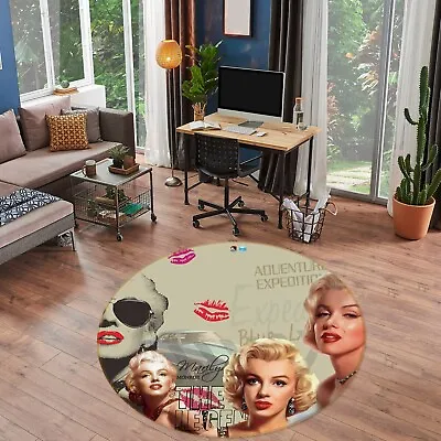 3D Marilyn Monroe O1069 Game Rug Mat Round Elegant Photo Carpet Mat Eve 2023 • $31.96