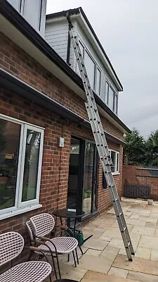 ABRU Starmaster 2 Piece Aluminium Extension Ladder 3.13m To 5.56m • £40