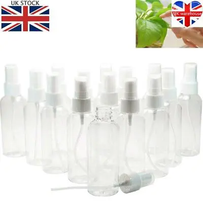 £5.35 • Buy 10X 30/50/100ML Clear Plastic Perfume Atomizer Empty Spray Bottle Beauty Travel