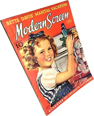 Nice Looking January 1939 MODERN SCREEN MAGAZINE W/Shirley Temple Cover • $25